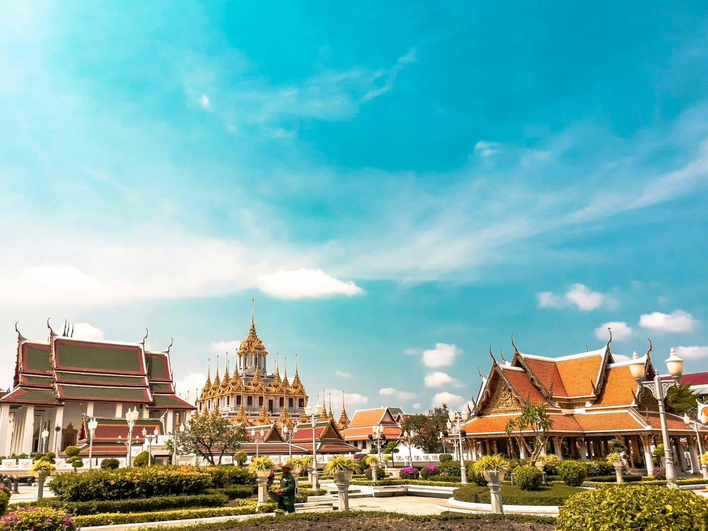 Temple roofs in Bangkok